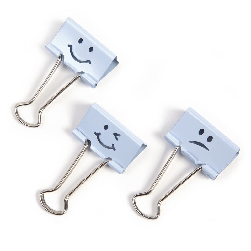 Rapesco Binder Clips, 3/4" Emoji Clips [Pack of 20] - Image 2
